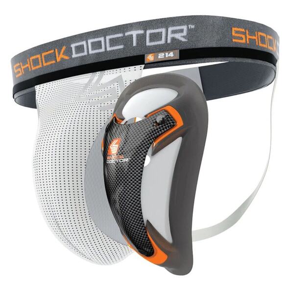 Shock Doctor Teen Ultra Carbon Flex Cup Supporter Impact Shield Gel Perimeter - Picture 1 of 11